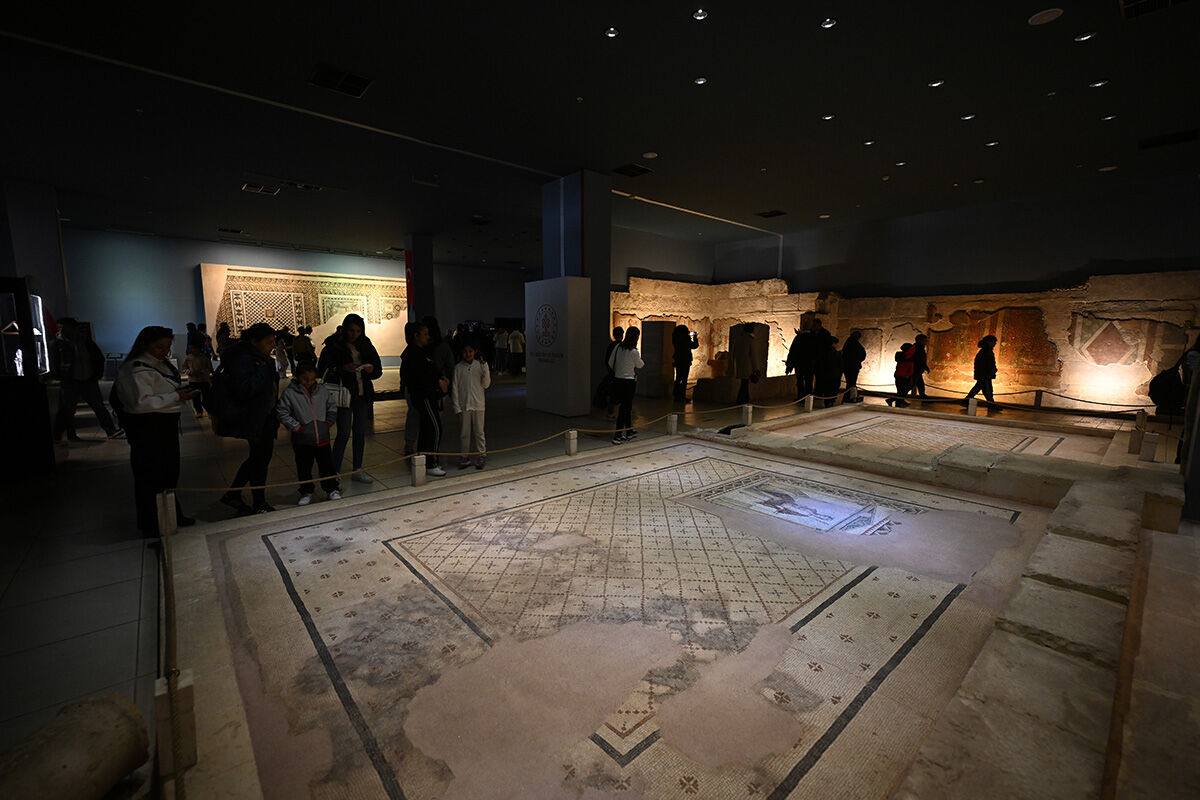 Hırsızların gözünden kaçan 'Çingene Kızı'na akın akın ziyaretçi! Zeugma Mozaik Müzesi doldu taştı Hırsızların gözünden kaçan 'Çingene Kızı'na akın akın ziyaretçi! Zeugma Mozaik Müzesi doldu taştı - 18. Resim