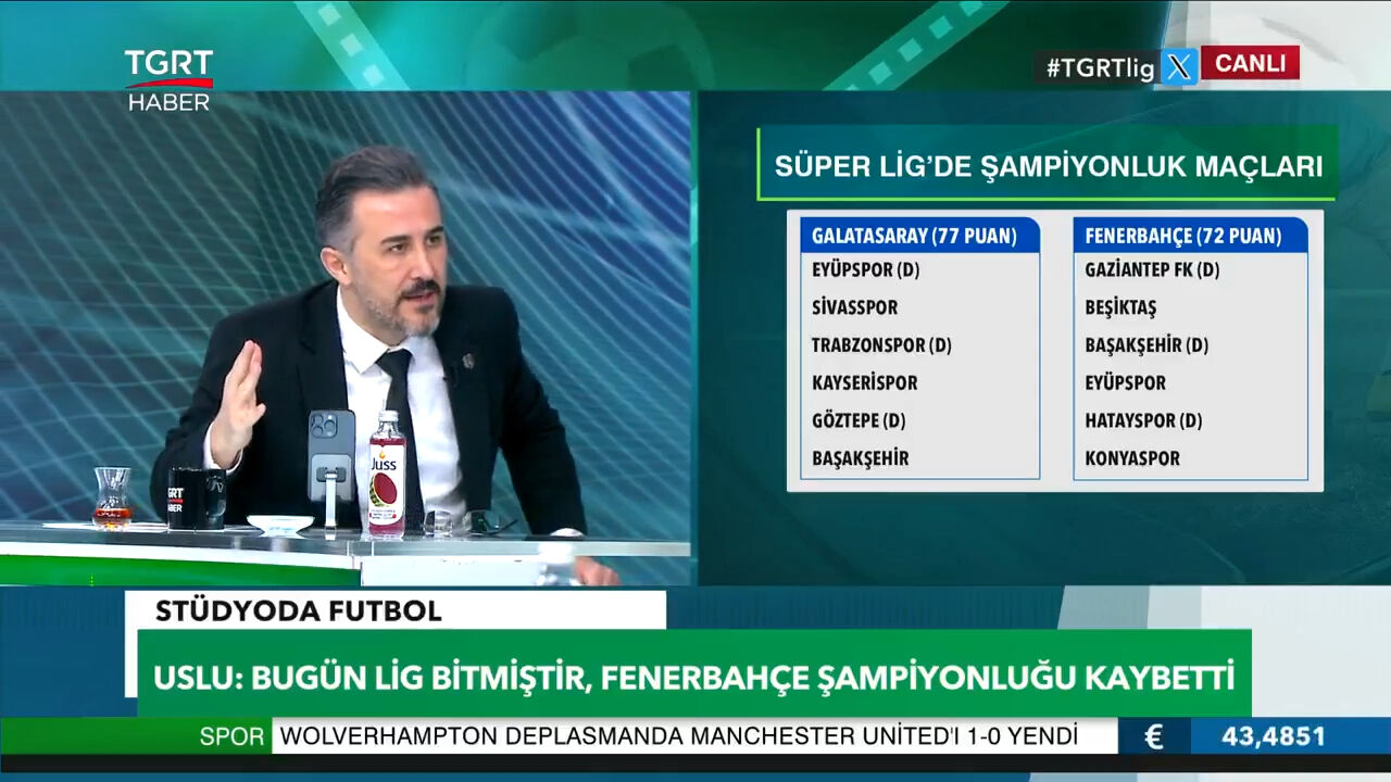 Bülent Uslu'dan Fenerbahçe maçı sonrasında flaş şampiyonluk tahmini Bülent Uslu'dan Fenerbahçe maçı sonrasında flaş şampiyonluk tahmini - 1. Resim
