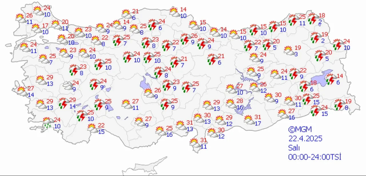 Yarından itibaren şemsiye elinizden düşmeyecek! Meteoroloji uyardı Yarından itibaren şemsiye elinizden düşmeyecek! Meteoroloji uyardı - 4. Resim