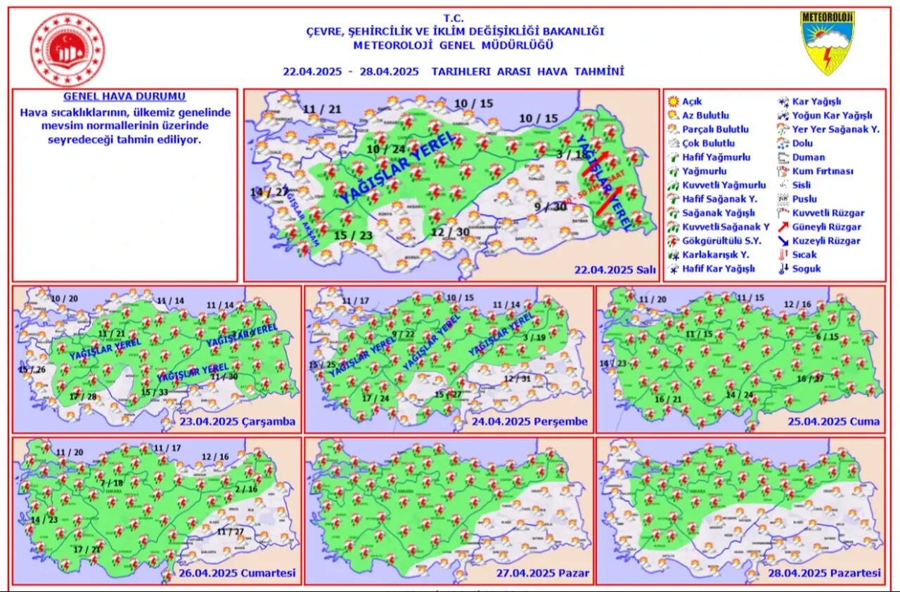 Yarından itibaren şemsiye elinizden düşmeyecek! Meteoroloji uyardı Yarından itibaren şemsiye elinizden düşmeyecek! Meteoroloji uyardı - 3. Resim