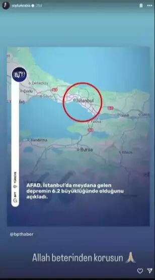 İstanbul'da peş peşe depremler! Ünlü isimler yaşadığı korku dolu anları paylaştı:  İstanbul'da peş peşe depremler! Ünlü isimler yaşadığı korku dolu anları paylaştı - 5. Resim