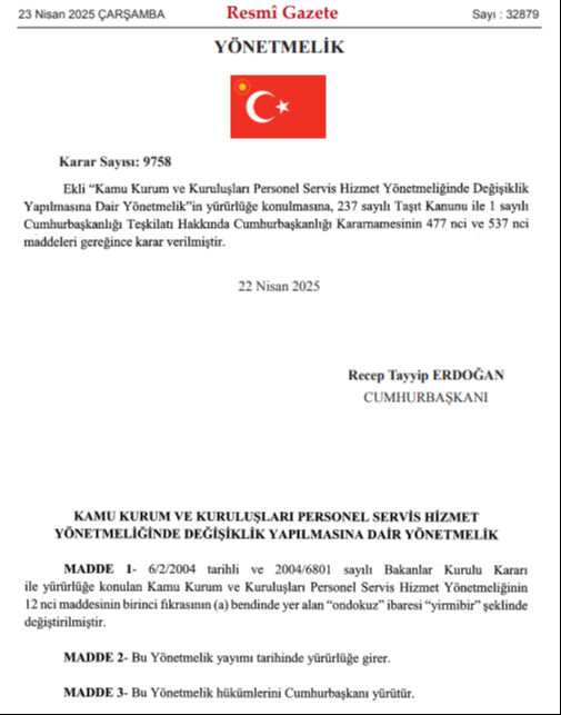 Kamuda kullanılan servislerle ilgili değişiklik! Karar Resmi Gazete'de - 1. Resim