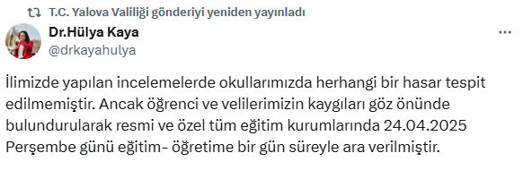Yalova'da okullar tatil mi? Valilik resmen duyurdu - 2. Resim