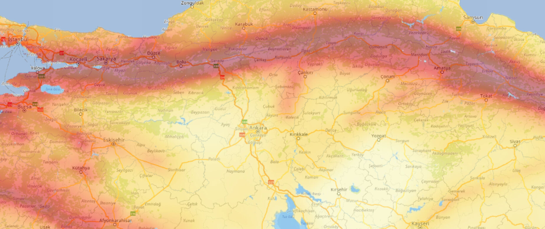 Ankara deprem bölgesi mi? Deprem bölgesinde olan iller ve fay hattı haritası Ankara deprem bölgesi mi? Deprem bölgesinde olan iller ve fay hattı haritası - 2. Resim