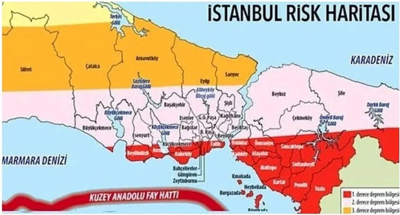 İstanbul’da deprem riski yüksek ilçeler ve güvenli ilçeler hangileri? İstanbul'un deprem riski haritası İstanbul’da deprem riski yüksek ilçeler ve güvenli ilçeler hangileri? İstanbul'un deprem riski haritası - 4. Resim