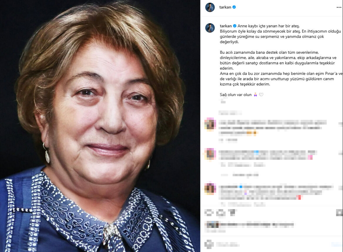 Anne acısıyla sarsılan Tarkan'dan ilk açıklama: 'İçte yanan har bir ateş' Anne acısıyla sarsılan Tarkan'dan ilk açıklama: 'İçte yanan har bir ateş' - 2. Resim