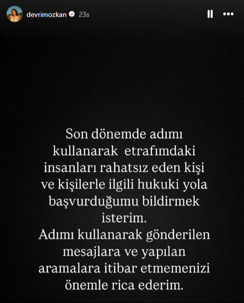 Devrim Özkan'dan dolandırıcılık uyarısı: Hukuki işlem başlattım Devrim Özkan'dan dolandırıcılık uyarısı: Hukuki işlem başlattım - 1. Resim