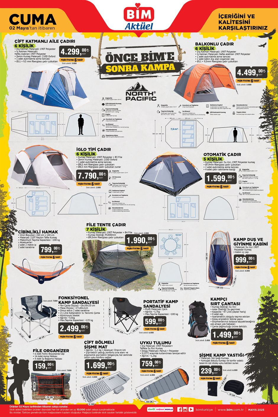 Kampçılar önce BİM'e uğrayacak! 2 Mayıs BİM Aktüel kamp malzemeleri, uygun fiyatlı Stanley Termos, çadırlar içeriyor - 3. Resim
