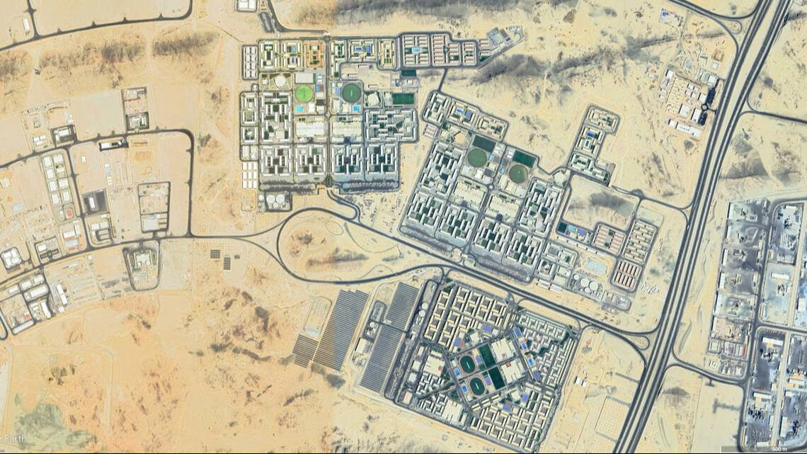 Gerçek mi, hayal mi? Uydu görüntüleri ortaya çıkardı: 500 milyar dolarlık 'geleceğin şehri' - 3. Resim