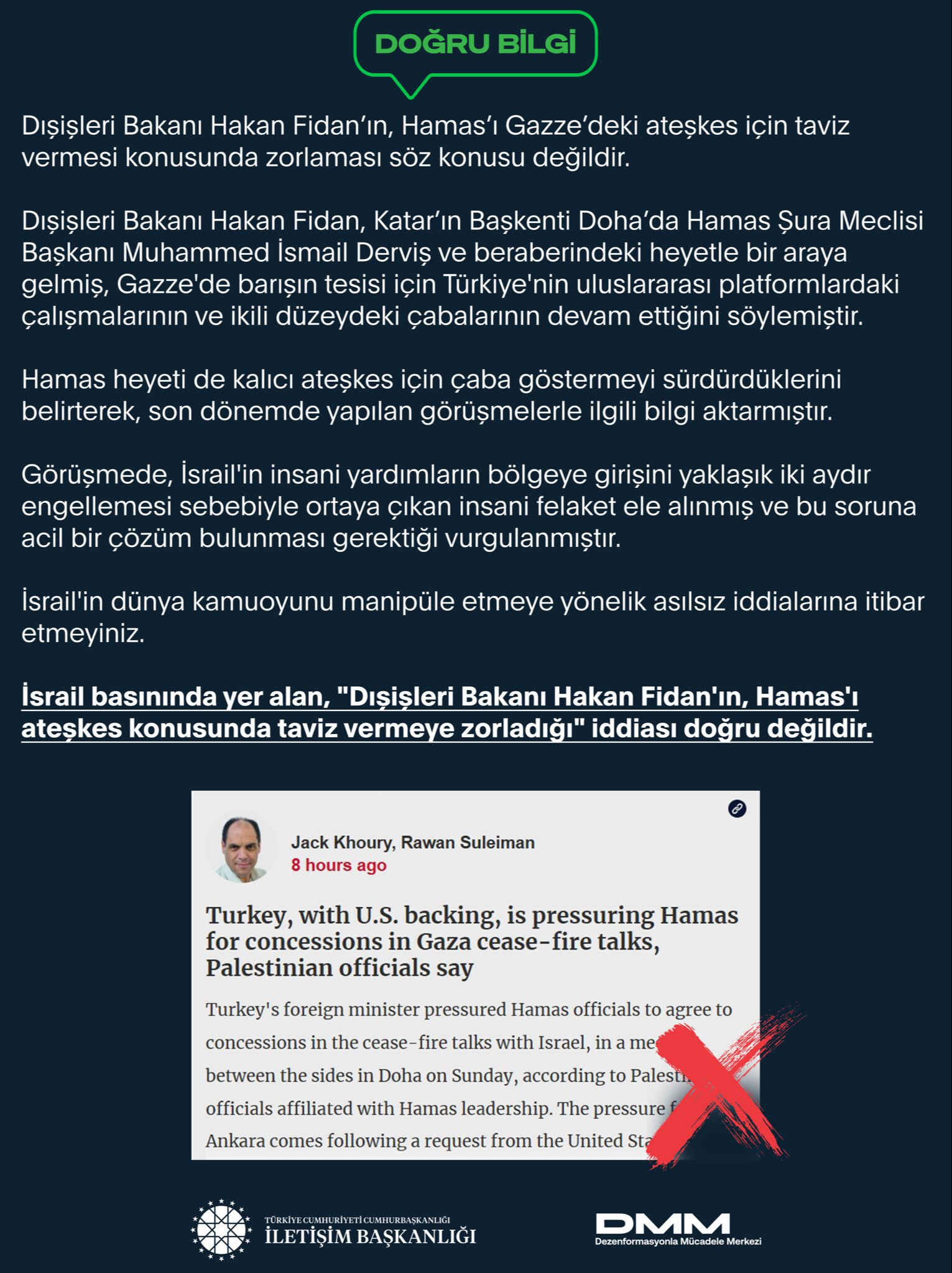 Bakan Fidan'ı hedef aldılar! İsrail basınının kirli yalanı ifşa oldu - 1. Resim