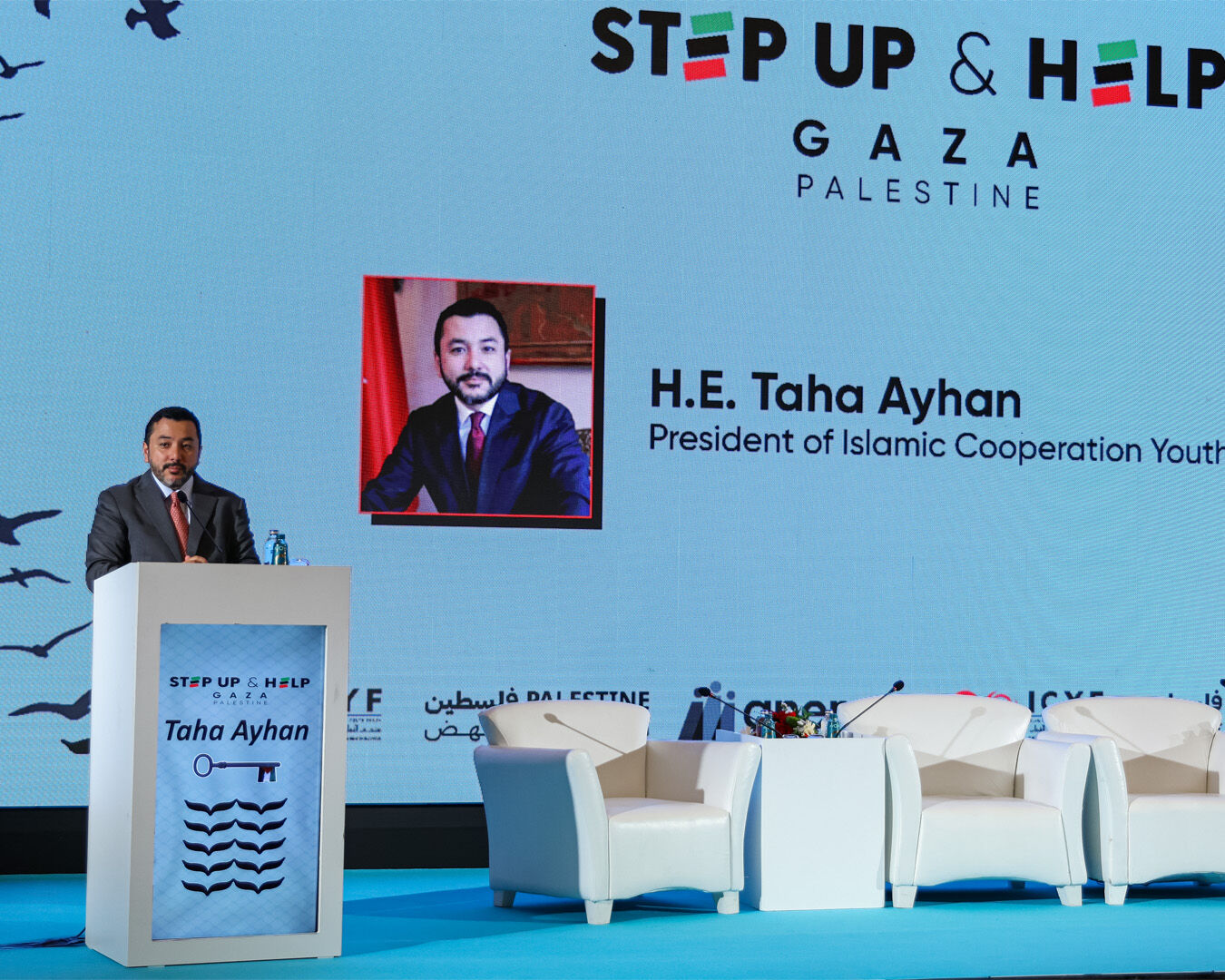 Uluslararası kuruluşlar Gazze için toplandı! ICYF Başkanı Taha Ayhan: Filistin ekonomisinin temellerini atacağız! - 4. Resim
