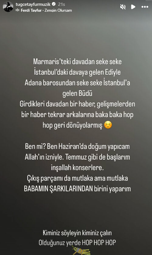 Ferdi Tayfur'un miras davası! Tuğçe Tayfur'dan manidar sözler: Edi ile Büdü... - 3. Resim