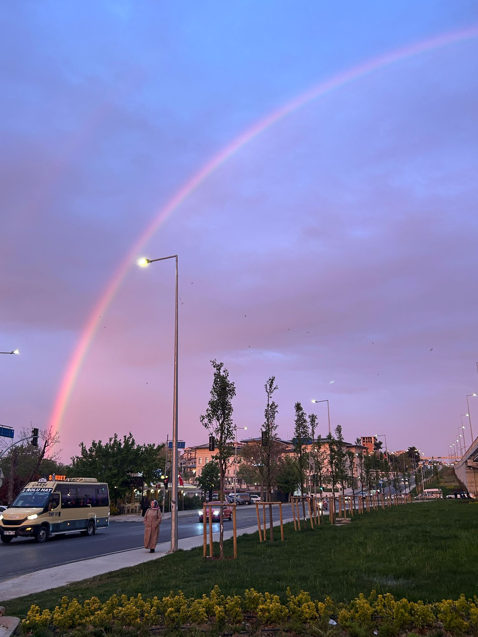 İstanbul'da görsel şölen! Gökkuşağı ve günbatımı mest etti - 2. Resim