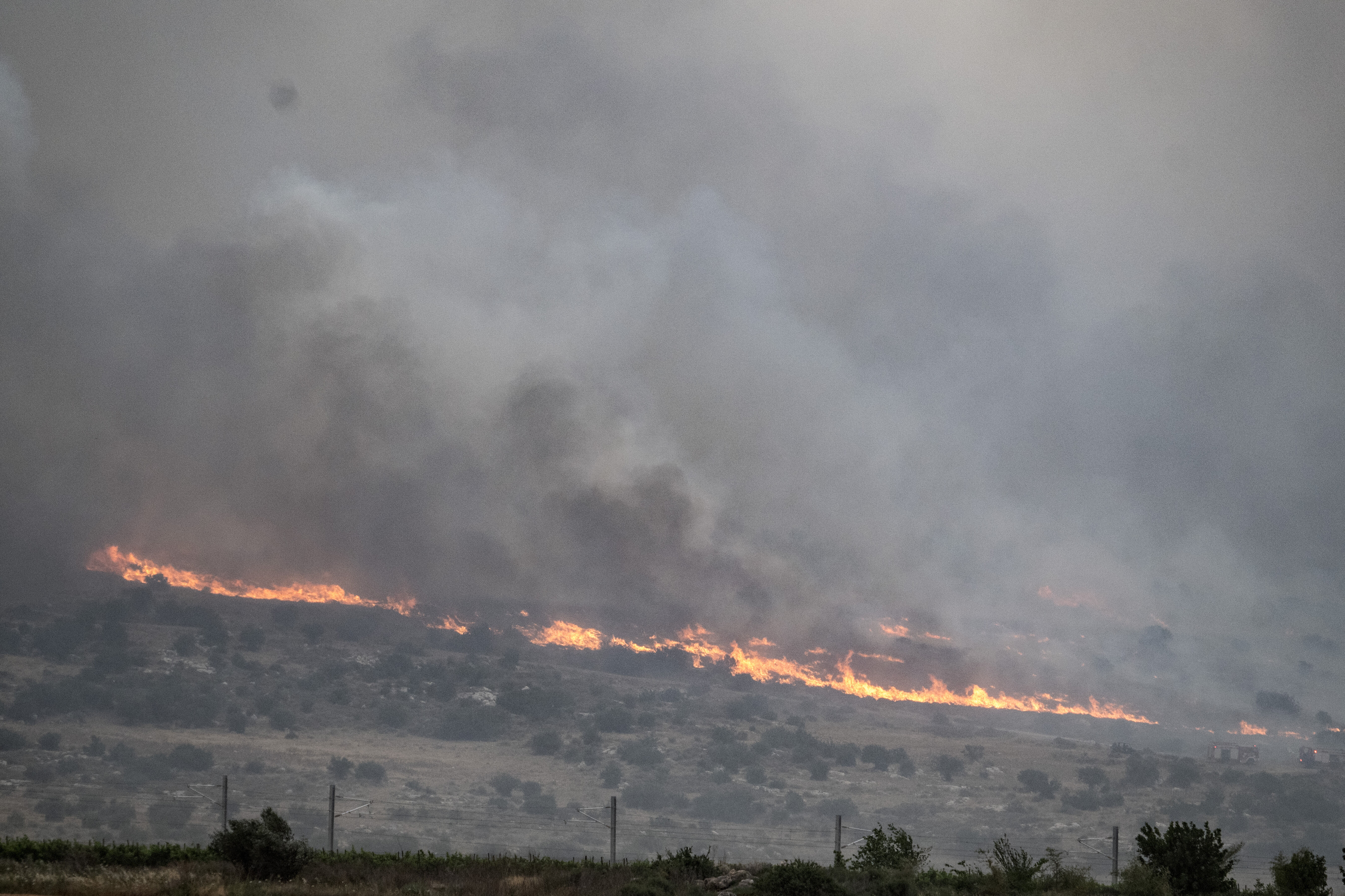 İsrail'de yangın mı çıktı? Sosyal medyadaki görüntüler konuşuluyor - 2. Resim