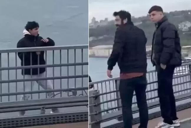 Yürekleri ağızlara getiren olay... Köprüde intihara kalkışan genci 'Röportaj Adam' ikna etti! Yürekleri ağızlara getiren olay... Köprüde intihara kalkışan genci 'Röportaj Adam' ikna etti! - 2. Resim