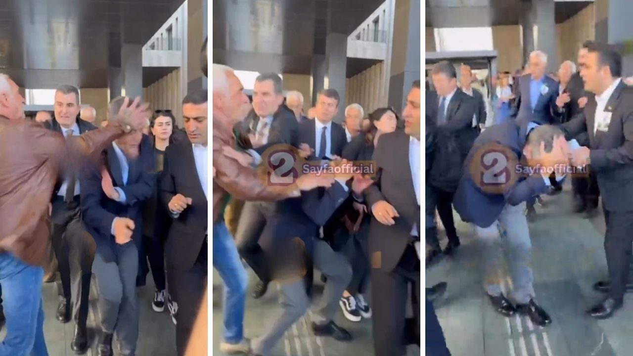Cenaze töreni çıkışı Özgür Özel'e yumruklu saldırı! O anlar kamerada - Gündem