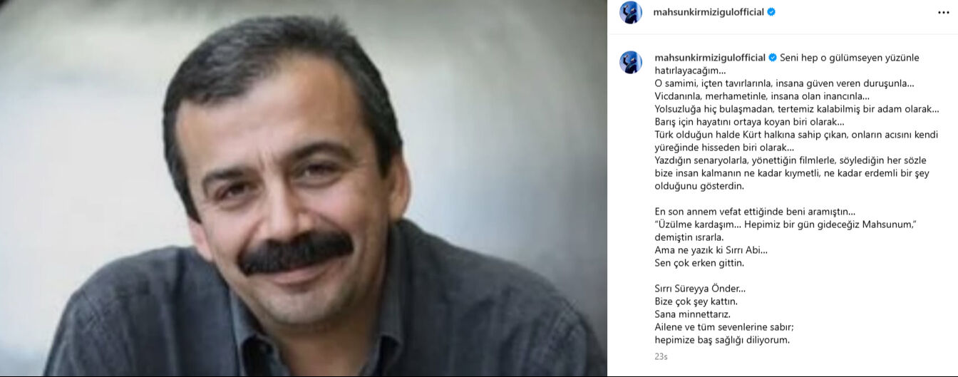 Mahsun Kırmızıgül'den Sırrı Süreyya Önder paylaşımı! Dikkat çeken ifadeler: Mahsun Kırmızıgül'den Sırrı Süreyya Önder paylaşımı! Dikkat çeken ifadeler: