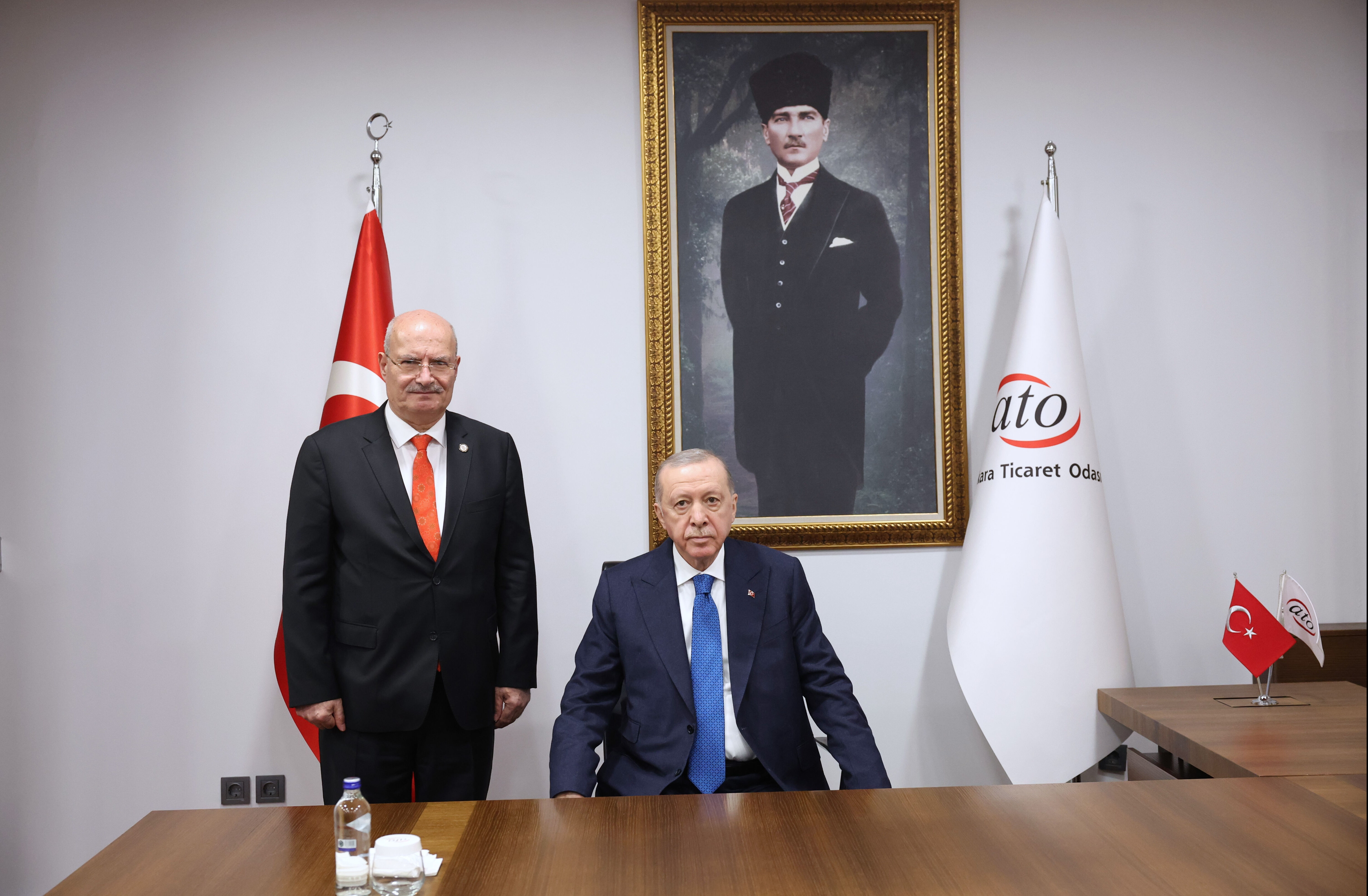 Cumhurbaşkanı Erdoğan&rsquo;dan ATO&rsquo;ya ziyaret - 1. Resim