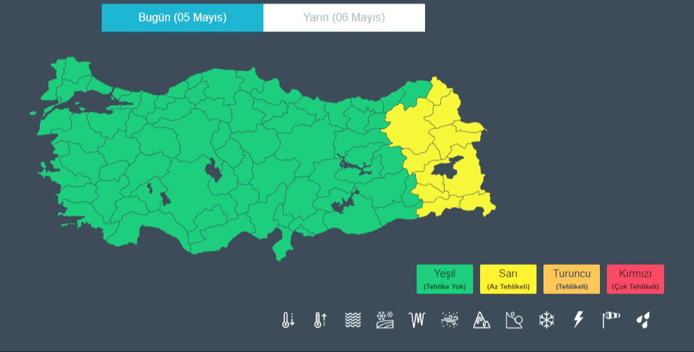 Meteoroloji tek tek duyurdu! 11 kent için sarı kodlu uyarı verildi, bu illerde yağış var Meteoroloji tek tek duyurdu! 11 kent için sarı kodlu uyarı verildi, bu illerde yağış var - 1. Resim