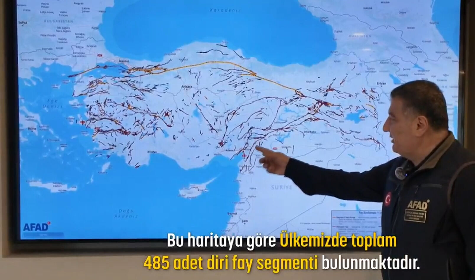 AFAD'dan Türkiye Deprem Tehlike Haritası: Türkiye'de 485 diri fay segmenti var - 1. Resim