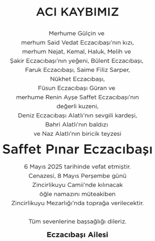 İş insanı Pınar Eczacıbaşı hayatını kaybetti İş insanı Pınar Eczacıbaşı hayatını kaybetti - 1. Resim