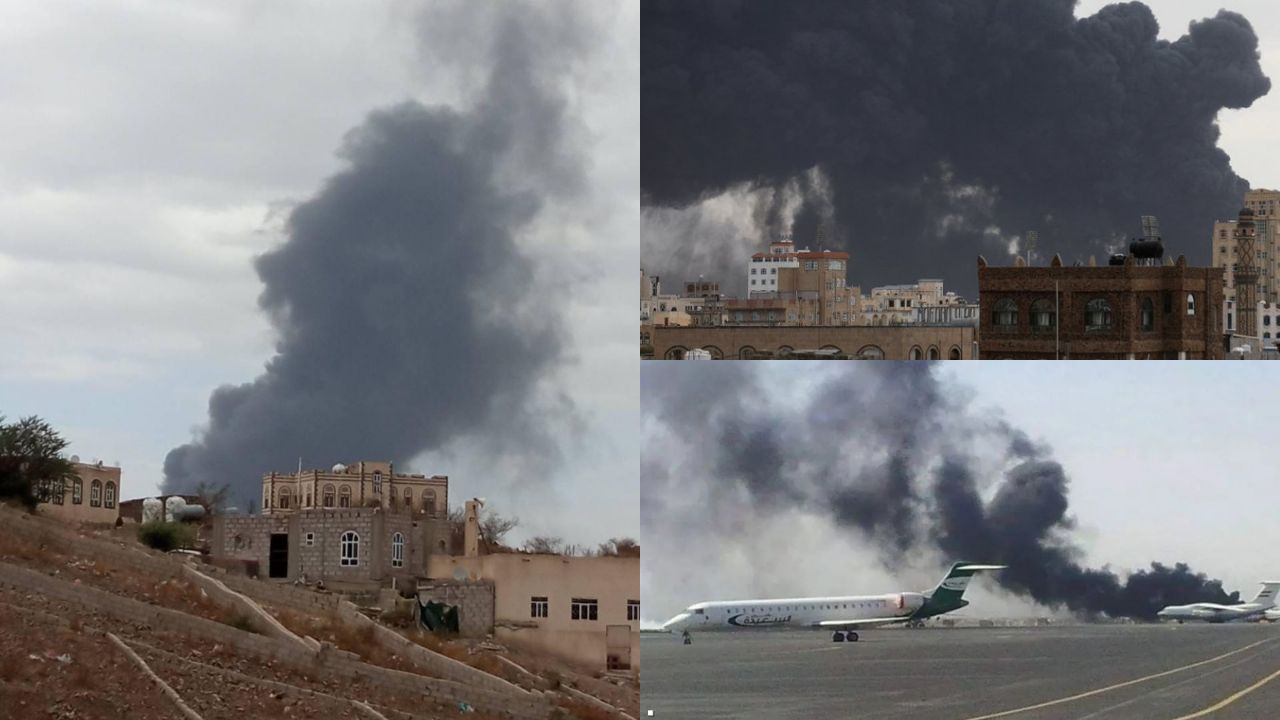 İsrail'den Yemen’e peş peşe saldırı! Sana Havalimanı vuruldu İsrail'den Yemen’e peş peşe saldırı! Sana Havalimanı vuruldu