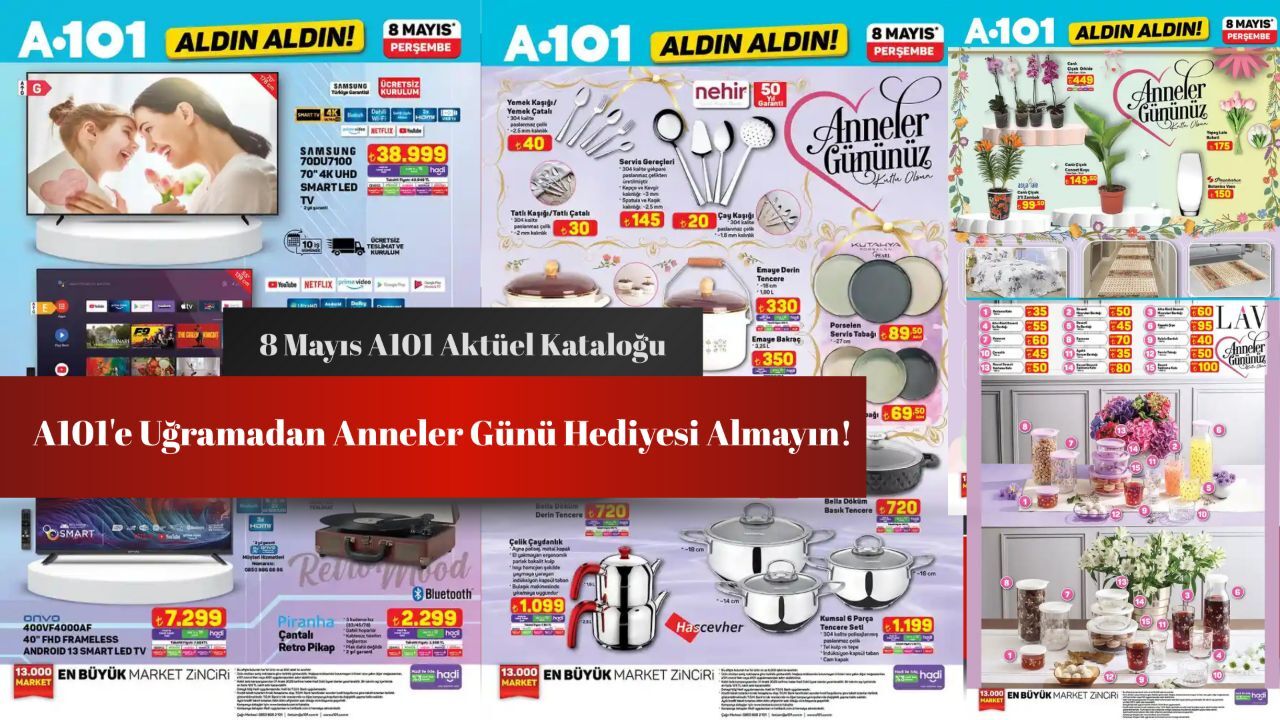 A101’e uğramadan annenize hediye almayın! 8 Mayıs A101 aktüel kataloğu yayında A101’e uğramadan annenize hediye almayın! 8 Mayıs A101 aktüel kataloğu yayında