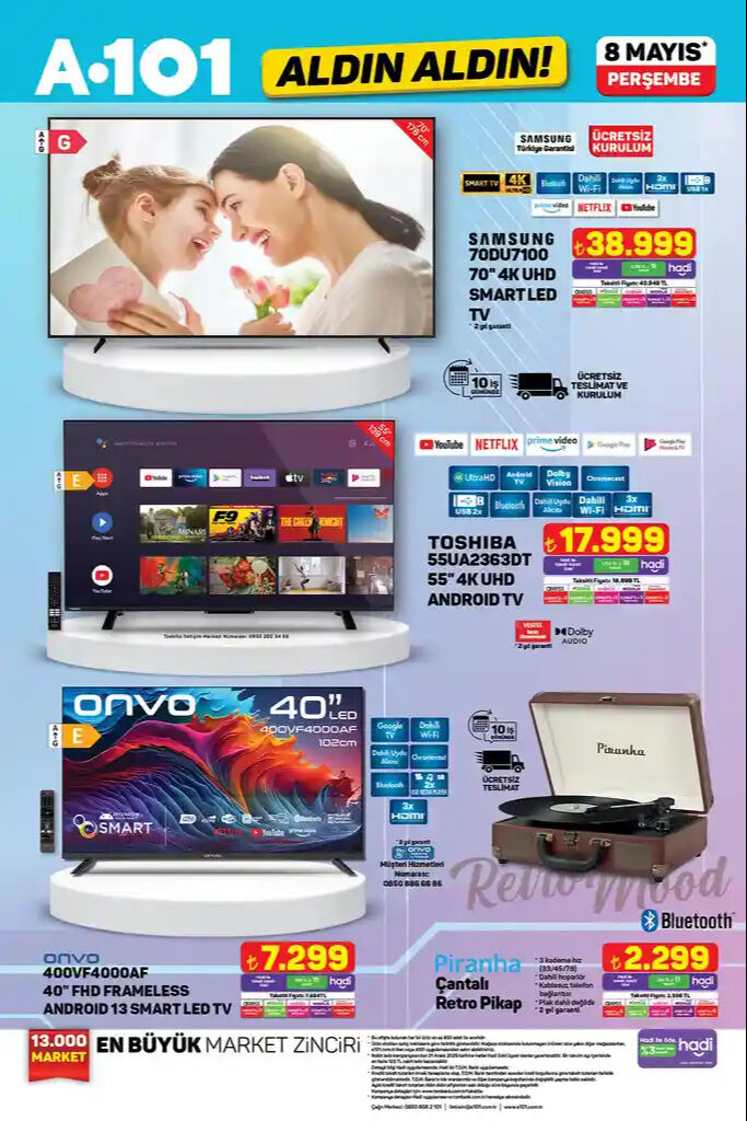A101’e uğramadan annenize hediye almayın! 8 Mayıs A101 aktüel kataloğu yayında - 1. Resim