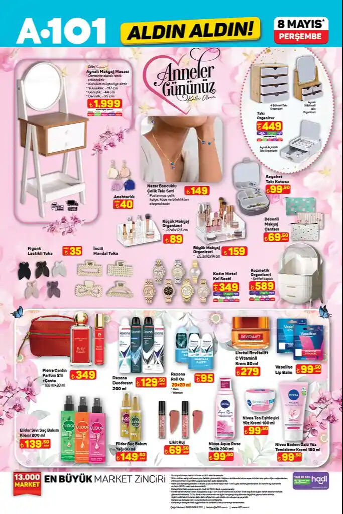 A101’e uğramadan annenize hediye almayın! 8 Mayıs A101 aktüel kataloğu yayında - 5. Resim