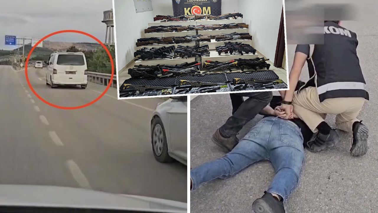 Polis bile şaştı kaldı: Minibüsten adeta cephanelik çıktı! Polis bile şaştı kaldı: Minibüsten adeta cephanelik çıktı!