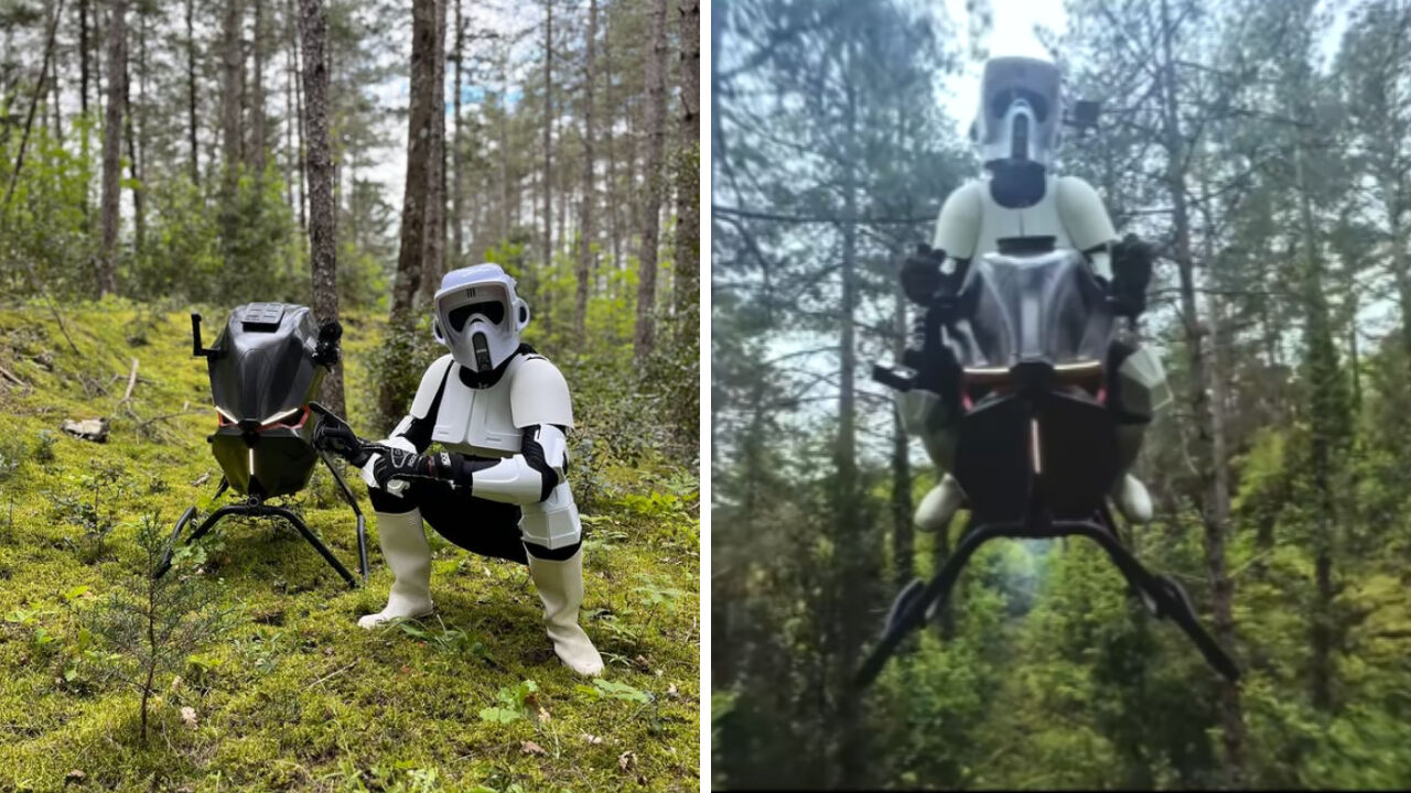 "Starwars" filminden çıkmış gibi! 200 km hız yapan uçan motosiklet görenleri hayrete düşürdü Starwars filminden çıkmış gibi! 200 km hız yapan uçan motosiklet görenleri hayrete düşürdü - 2. Resim