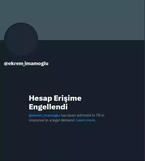 Ekrem İmamoğlu’nun Twitter hesabı kapatıldı mı? X hesabı neden erişim engeli geldi, neden kapatıldı? Ekrem İmamoğlu’nun Twitter hesabı kapatıldı mı? X hesabı neden erişim engeli geldi, neden kapatıldı? - 1. Resim