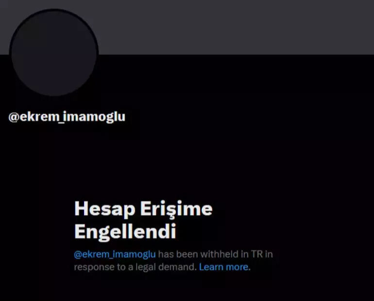 Ekrem İmamoğlu'nun X (Twitter) hesabı kapatıldı! - 1. Resim