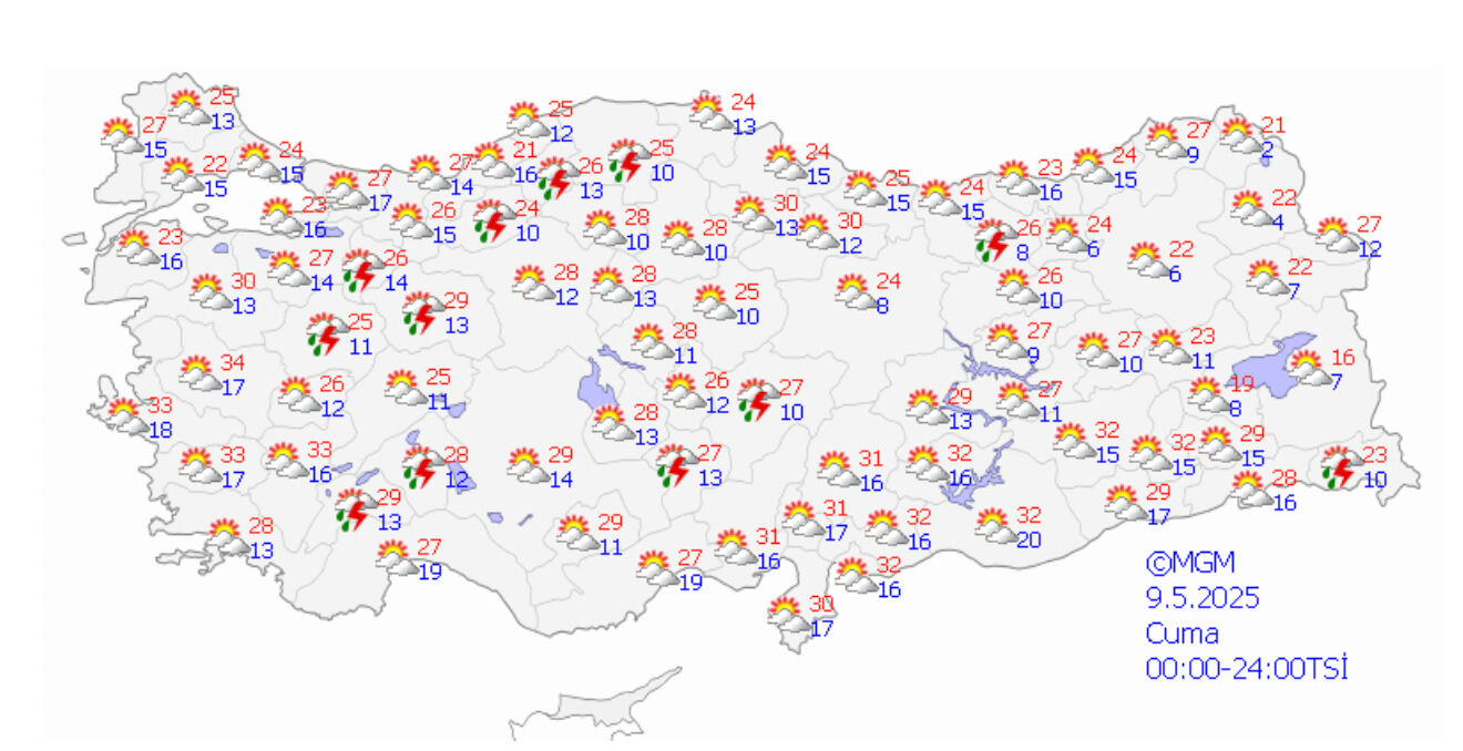 Meteoroloji uyardı! Çamur yağışı ve toz taşınımı bekleniyor - 5. Resim