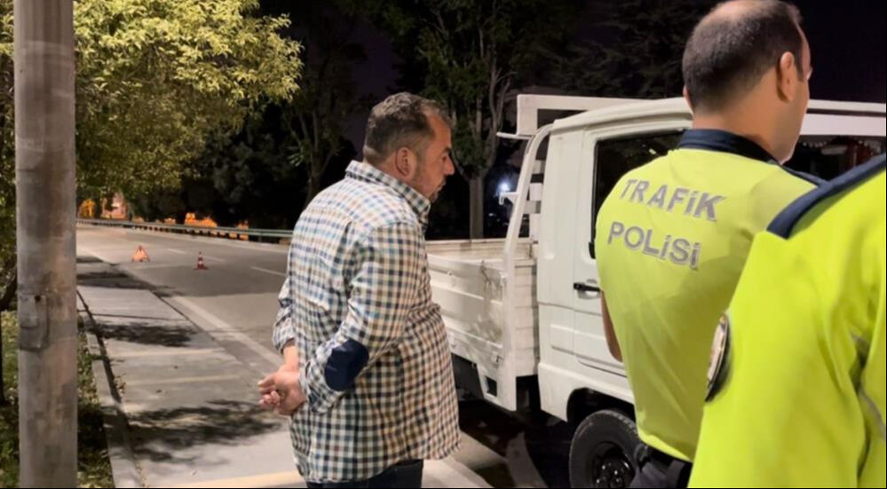 Polisten kaçtı! Alkollü çıkınca 