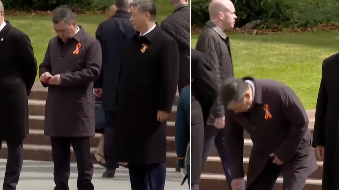 Erdoğan'ı hatırlattı! Kırgızistan Cumhurbaşkanı Caparov'un hassasiyeti gündem oldu Bayrağını yerde bırakmadı! Kırgızistan Cumhurbaşkanı Caparov'dan dikkat çeken hareket - 1. Resim