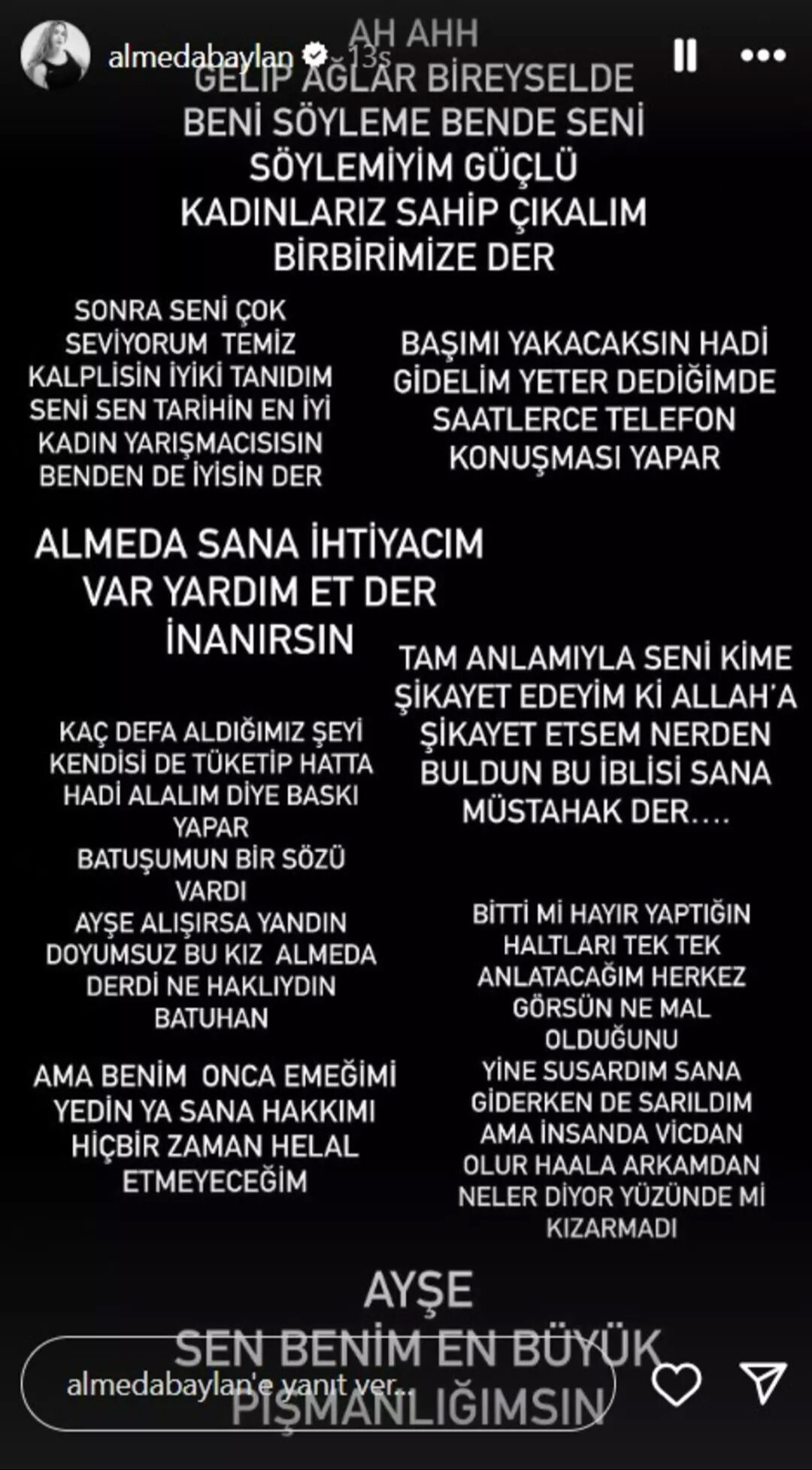Survivor'dan diskalifiye olan Almeda'dan bomba paylaşımlar! Survivor'dan diskalifiye olan Almeda'dan bomba paylaşımlar!