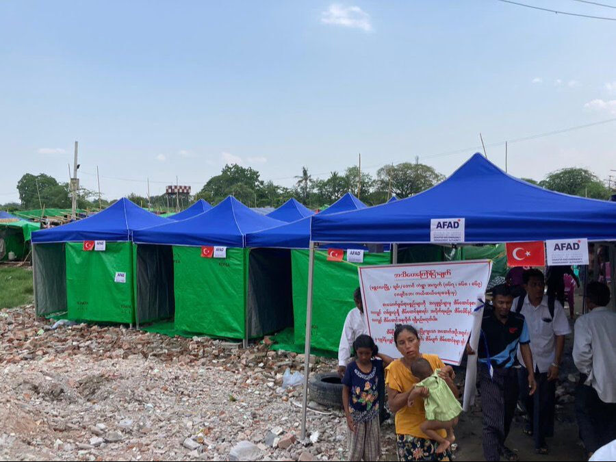 Türkiye'den deprem bölgesi Myanmar'a yardım eli uzandı! - 1. Resim