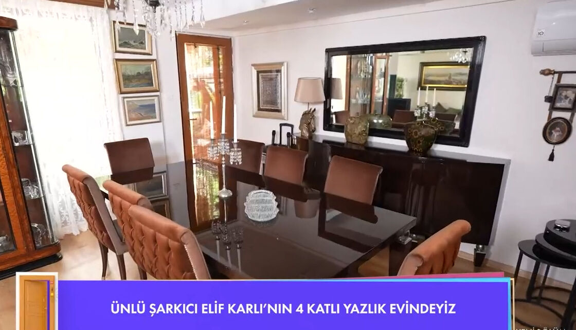 Elif Karlı doğa ile iç içe olan 4 katlı yazlık evinin kapılarını ilk kez açtı! İçinde yok yok... - 3. Resim