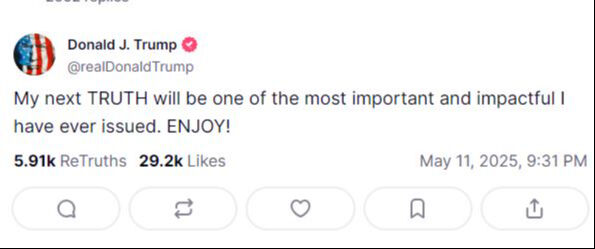 Trump'tan Körfez ziyareti öncesi gizemli paylaşım: En önemli ve etkililerinden biri olacak - 1. Resim