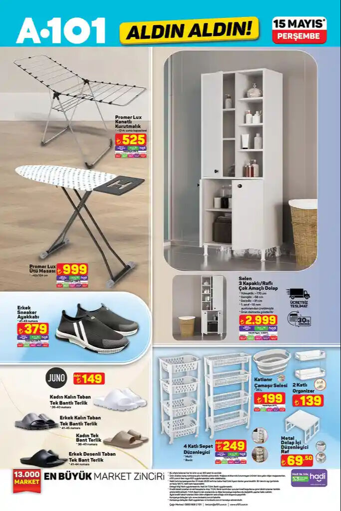 15 Mayıs A101 Aktüel ürünler kataloğu 15 Mayıs! Buzdolabı, silikon tabancısı ve birçok ürün indirimde - 8. Resim