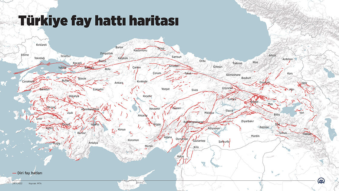 Amasya fay hattı nereden geçiyor, deprem bölgesi mi? Amasya fay hattı haritası - 3. Resim