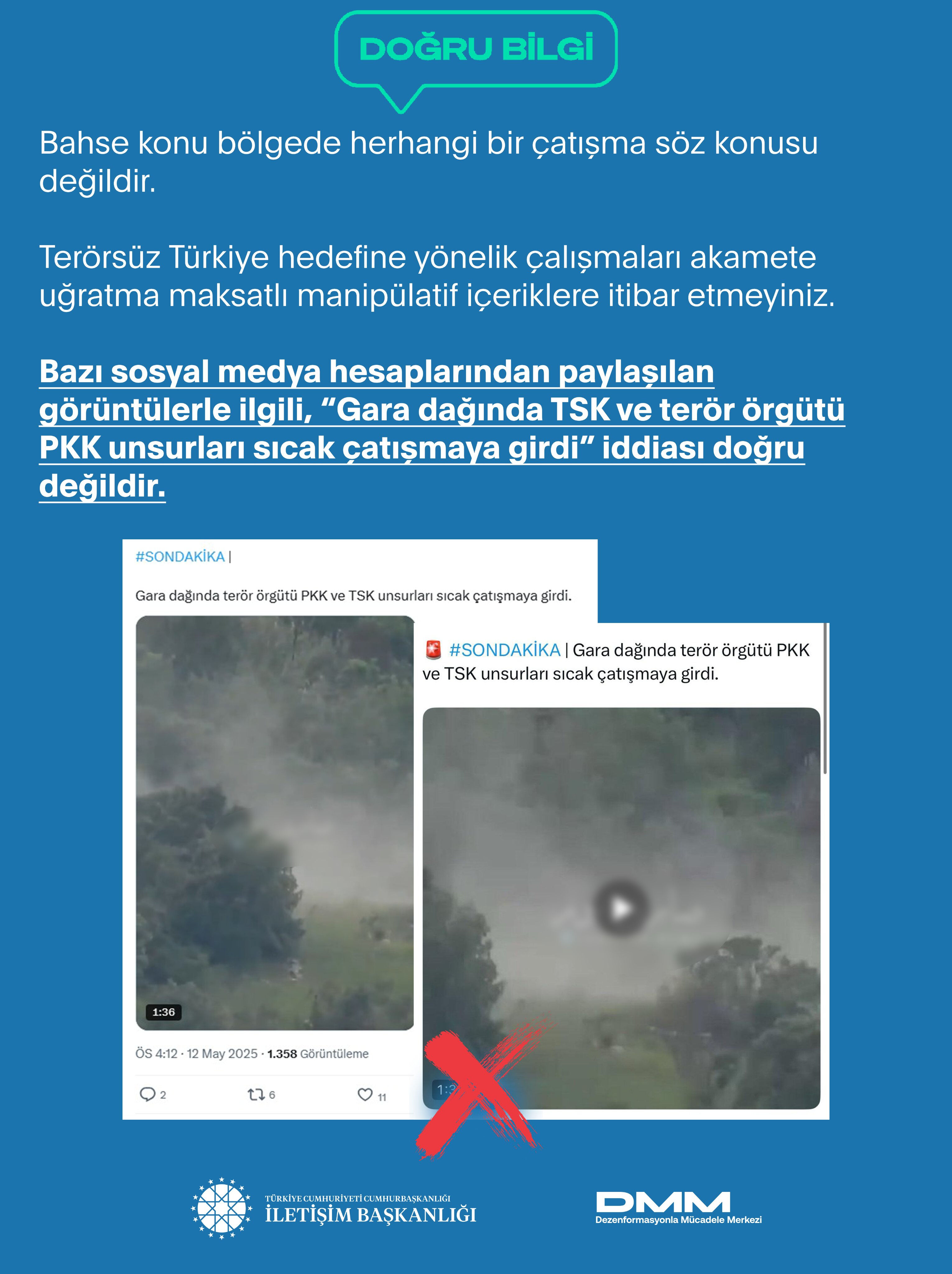 Terör örgütü PKK'nın feshi sonrası sıcak çatışma iddiasına yalanlama! DMM'den net mesaj geldi - 1. Resim