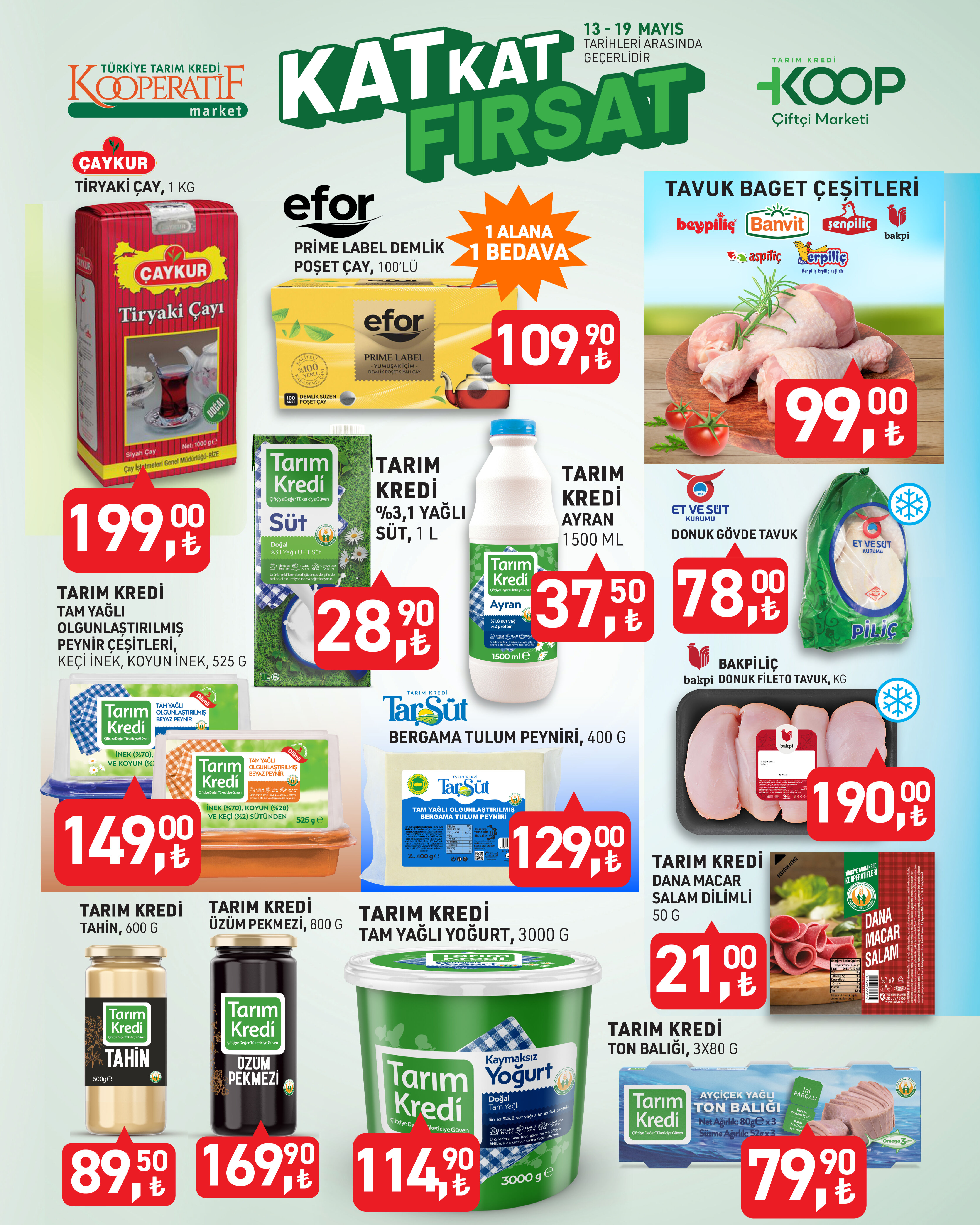 13-19 Mayıs Tarım Kredi Kooperatif Market aktüel kataloğu! Temel gıdadan temizliğe indirimli ürünler - 1. Resim