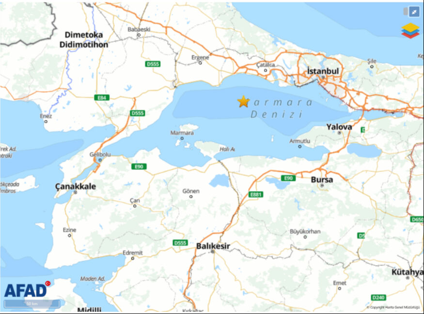 İstanbul'da korkutan deprem! 10 saniye sürdü, AFAD ilk verileri açıkladı - 1. Resim