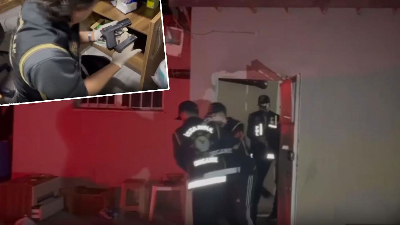 Suç örgütlerine İstanbul'da ağır darbe! 16 kişi yakalandı, cephanelik ele geçirildi Suç örgütlerine İstanbul'da ağır darbe! 16 kişi yakalandı, cephanelik ele geçirildi