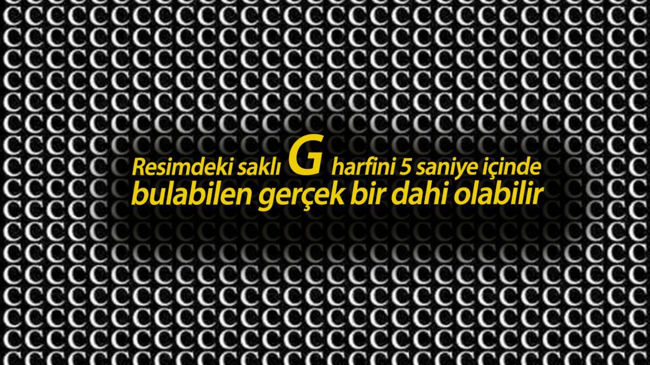 Türkçe öğretmenleri bile pes etti! Resimdeki saklı G harfini 5 saniye içinde bulabilen gerçek bir dahi olabilir Türkçe öğretmenleri bile pes etti! Resimdeki saklı G harfini 5 saniye içinde bulabilen gerçek bir dahi olabilir