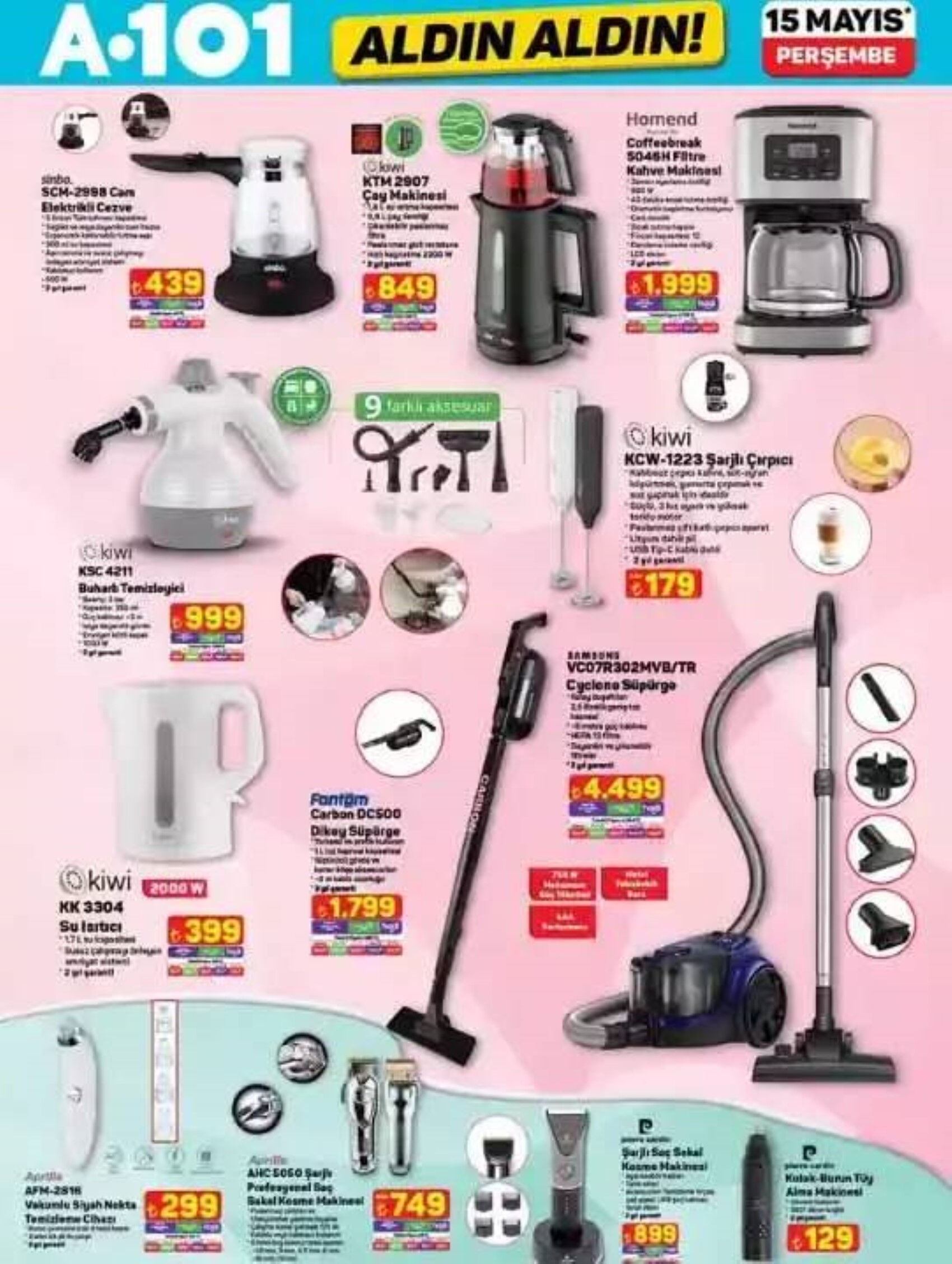A101 15 Mayıs 2025 kataloğu! A101'de 15 Mayıs'ta büyük fırsatlar! Piyano, Bateri Seti, Su Sebili ve daha fazlası mağazalarda! - 2. Resim