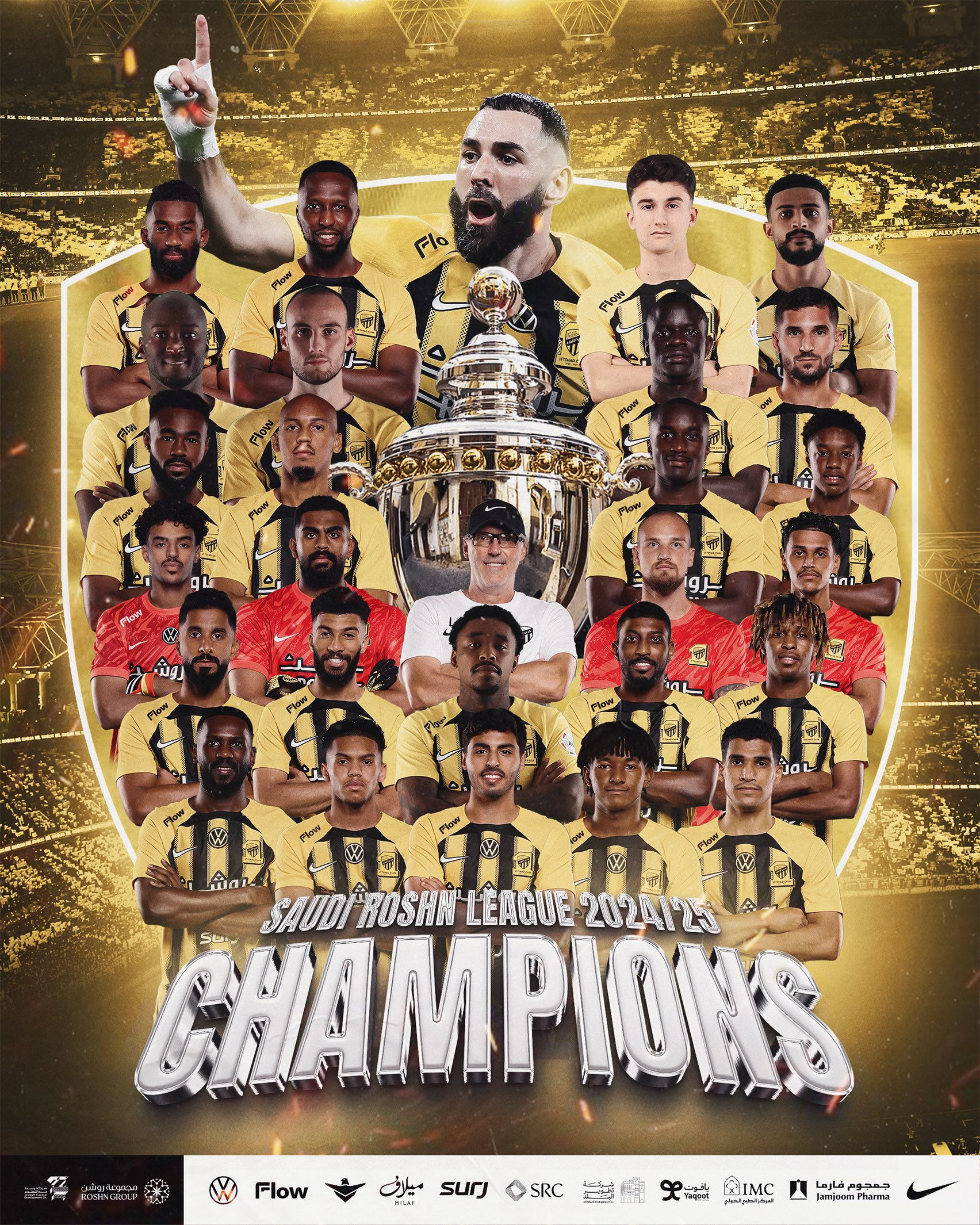 Al-Ittihad Suudi Arabistan Pro Ligi'nde şampiyon oldu! - 1. Resim