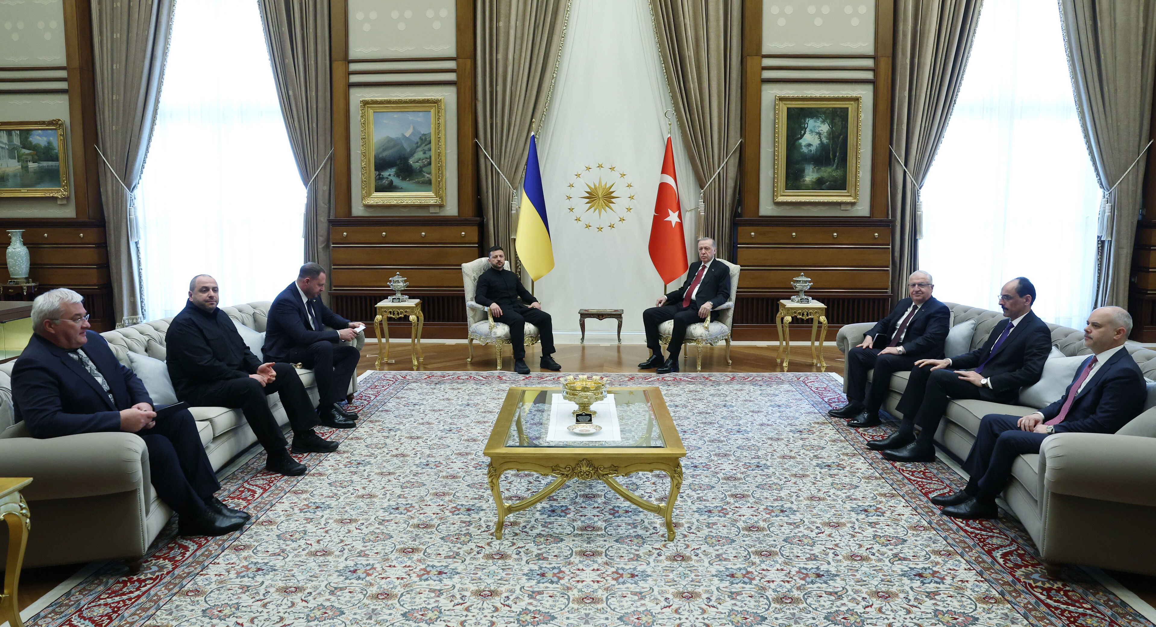 Cumhurbaşkanı Erdoğan-Zelenskiy görüşmesi başladı - 2. Resim